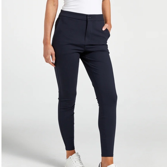 BYLT Basics Pants - BYLT Women's Everyday Pant Navy Blue Medium